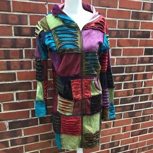 NWT Rising International Cotton Razor Long Jacket